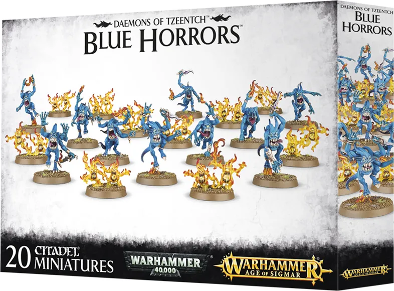Warhammer AoS & 40k - Chaos Daemons Horreurs Bleu et Horreurs Brimstone de Tzeentch