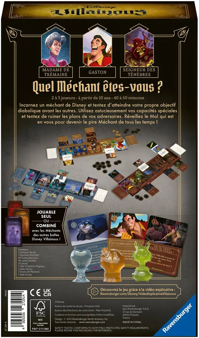 Jeu - Villainous : Monstrueusement Malsains (Extension 4)