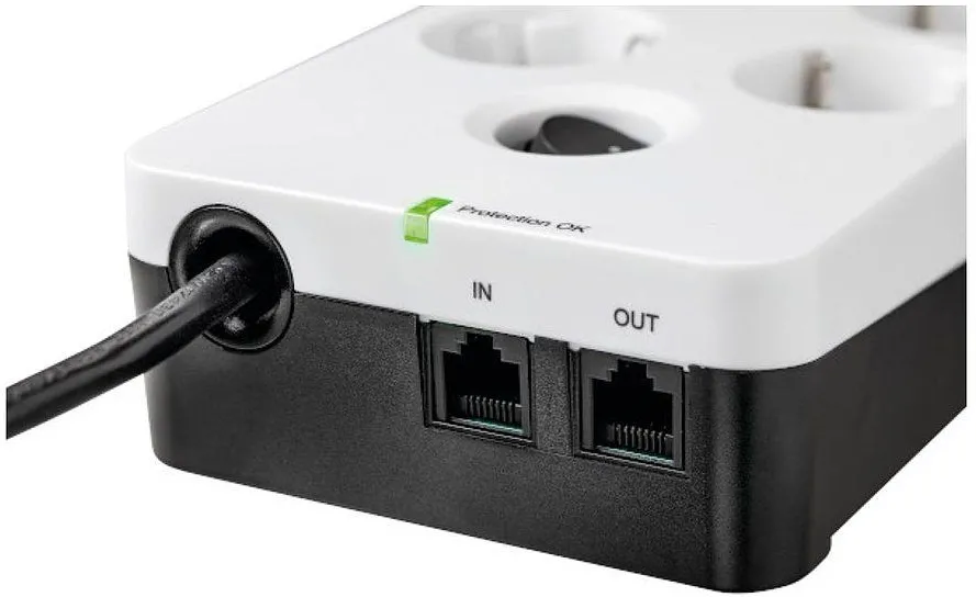 Multiprise Surtension Eaton Protection Box 6 prises + USB (Blanc)