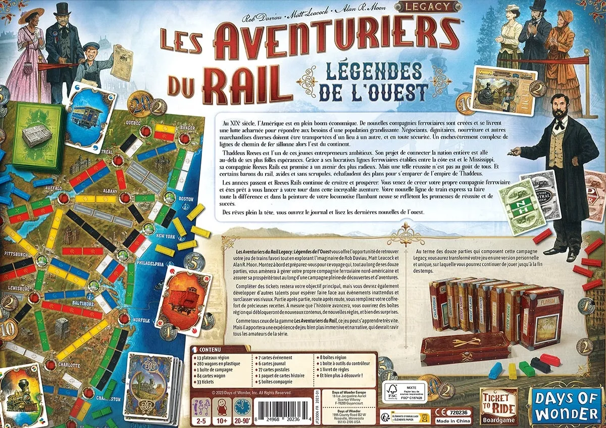 Jeu - Les Aventuriers du Rail : Legacy