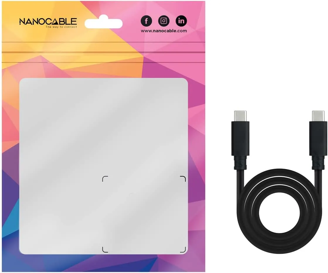 Câble Nanocable USB-C 3.2 M/M 2m 100W (Noir)