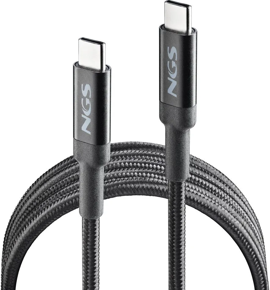 Cable NGS Knot USB-C M/M 2m 100W (Noir)