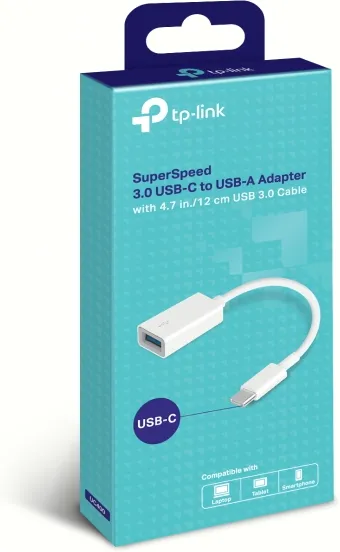 Adaptateur USB 3.0 Type C TP-Link UC400 vers USB Type A (Blanc)