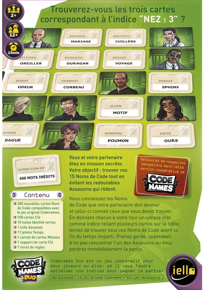 Jeu - Codenames Duo