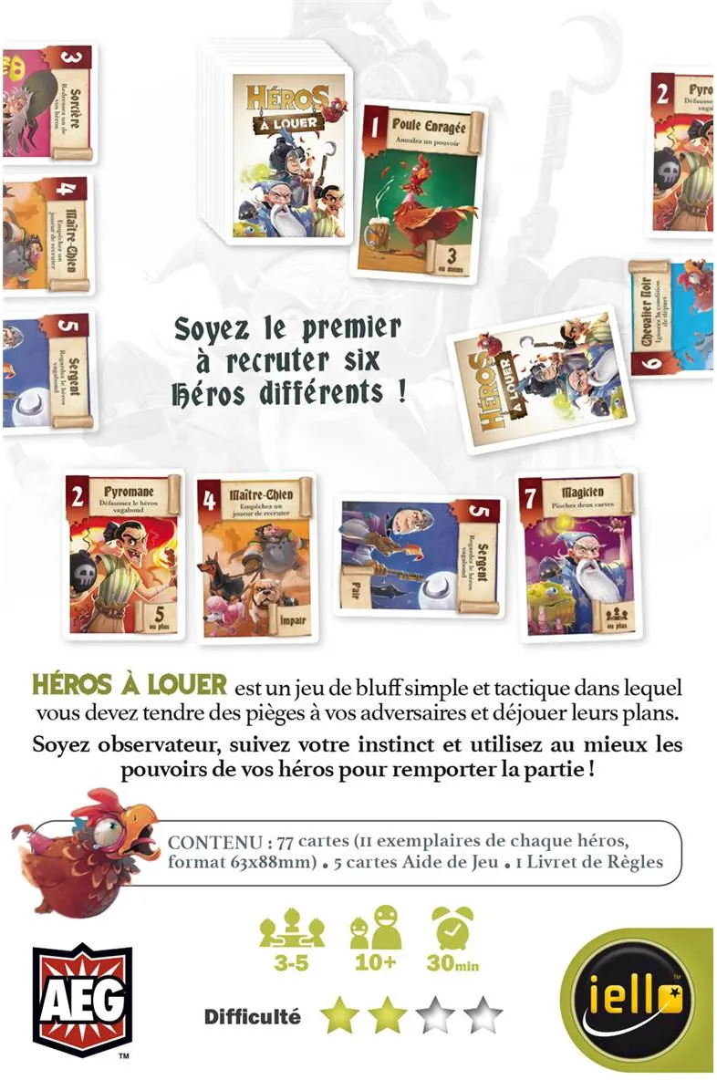 Jeu - Mini Games - Héros à Louer