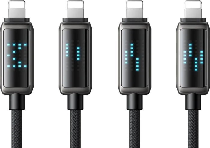 Câble Mcdodo USB-C vers Lightning avec écran 1,2m M/M 36W (Noir)
