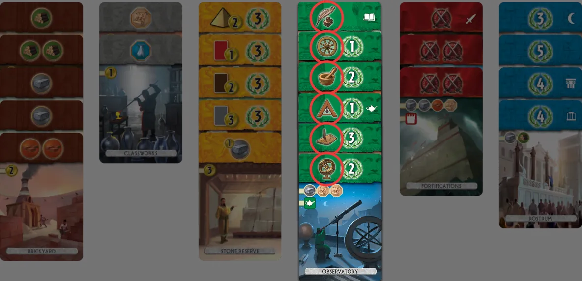 Jeu - 7 Wonders Duel