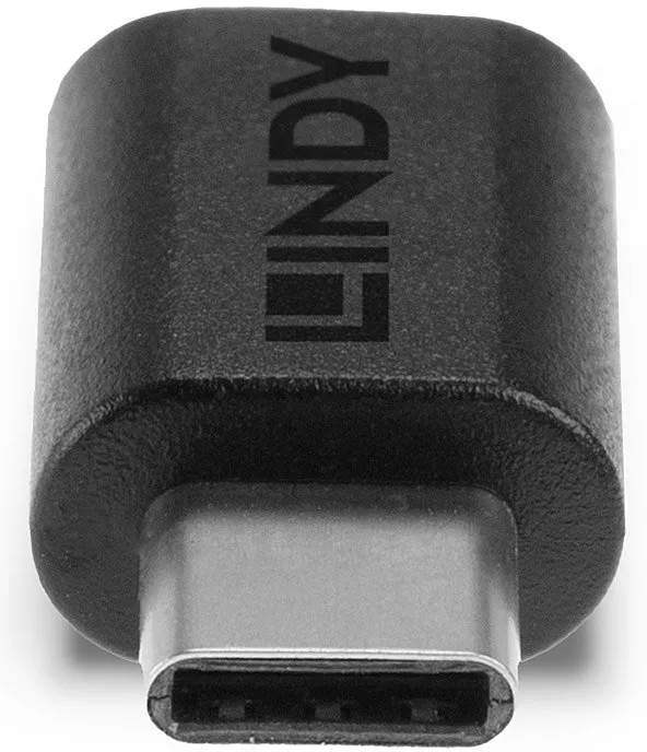 Adaptateur USB-C Lindy vers USB-C (Noir)