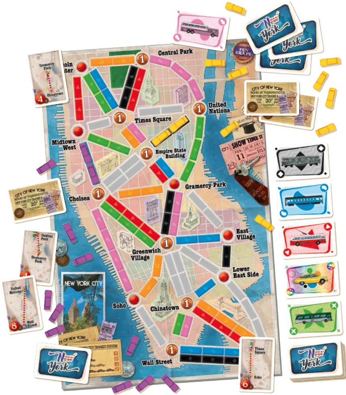 Jeu - Les Aventuriers du Rail : New York