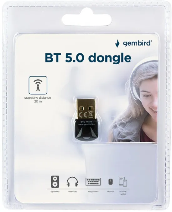 Mini Adaptateur Gembird USB BlueTooth 5.0
