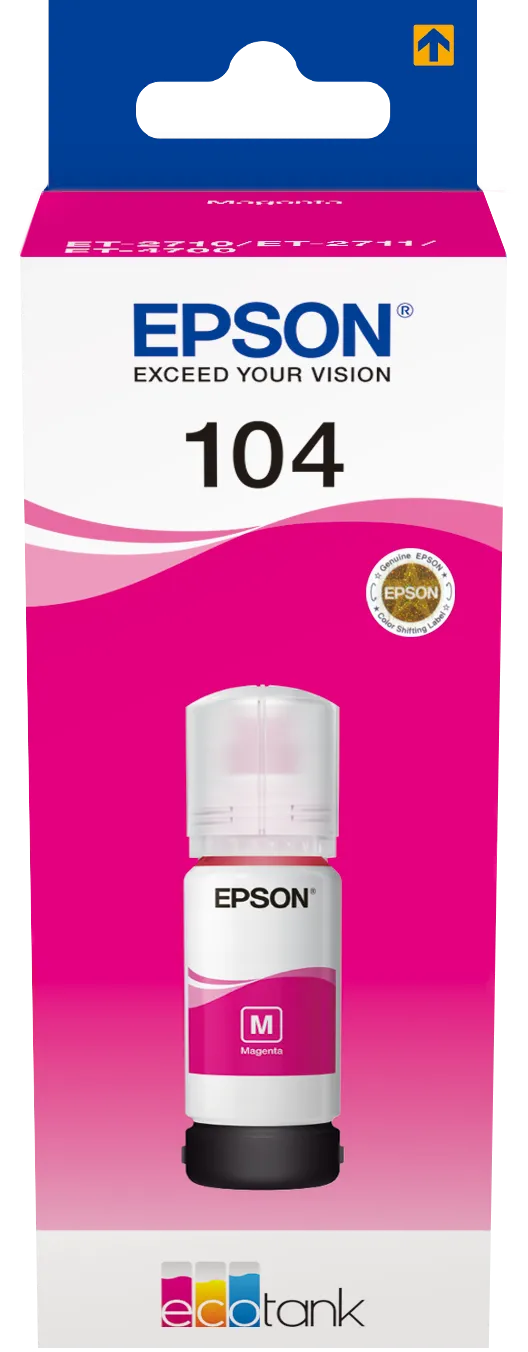 Cartouche d'encre Epson EcoTank 104 65ml (Magenta)