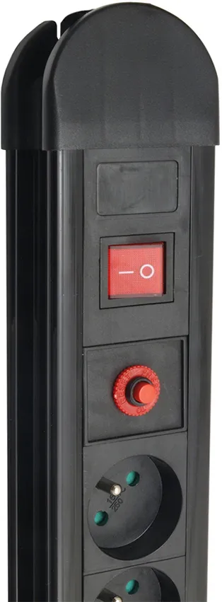 Multiprise 10 prises Maclean MCE10 + Interrupteurs 1,50m (Noir)