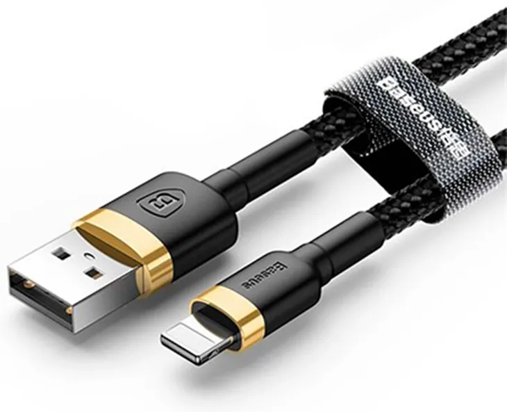 Cable Baseus Cafule USB 2.0 type A - Lightning M/M 2m (Noir/Or)
