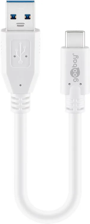 Cable Goobay USB 3.0 type A - C M/M 20cm (Blanc)