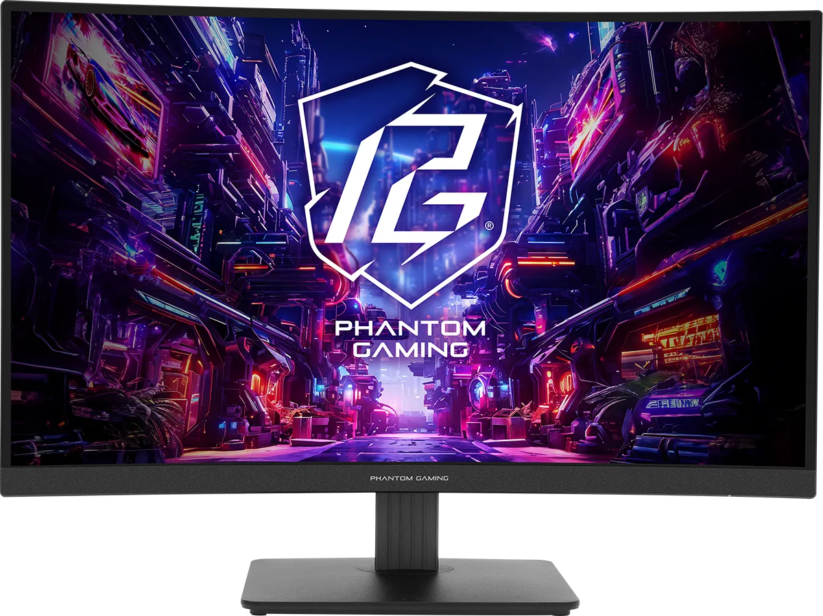 Ecran incurvé 27" ASRock Phantom Gaming PG27QRT1B Quad HD 180Hz (Noir)