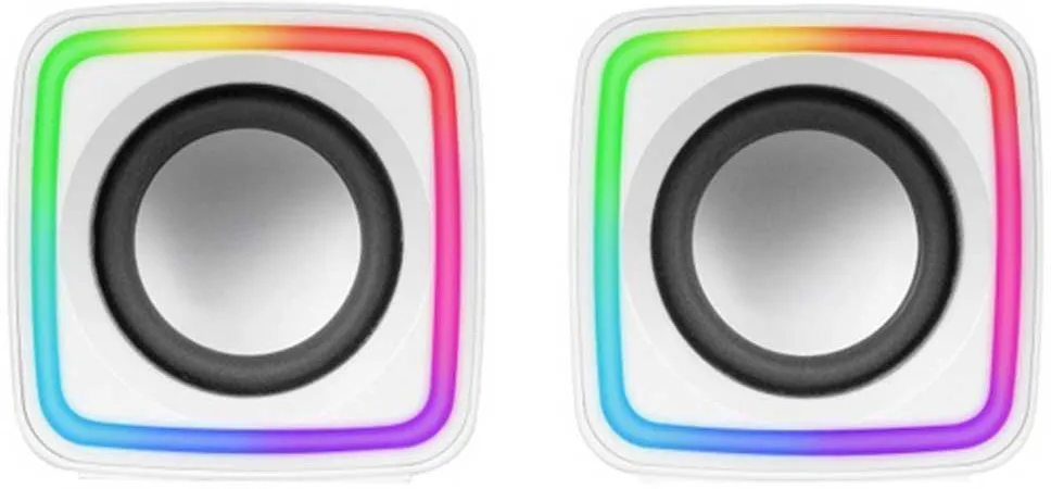 Enceintes Mars Gaming MSCube RGB (Blanc)