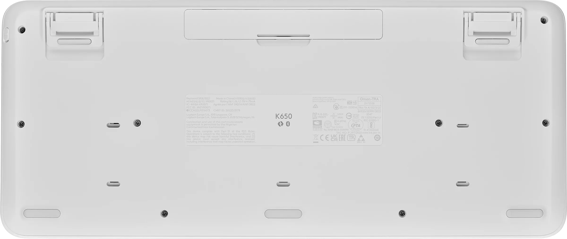 Pack 2en1 (Clavier/Souris) sans fil Logitech Signature MK650 for Business (Blanc)