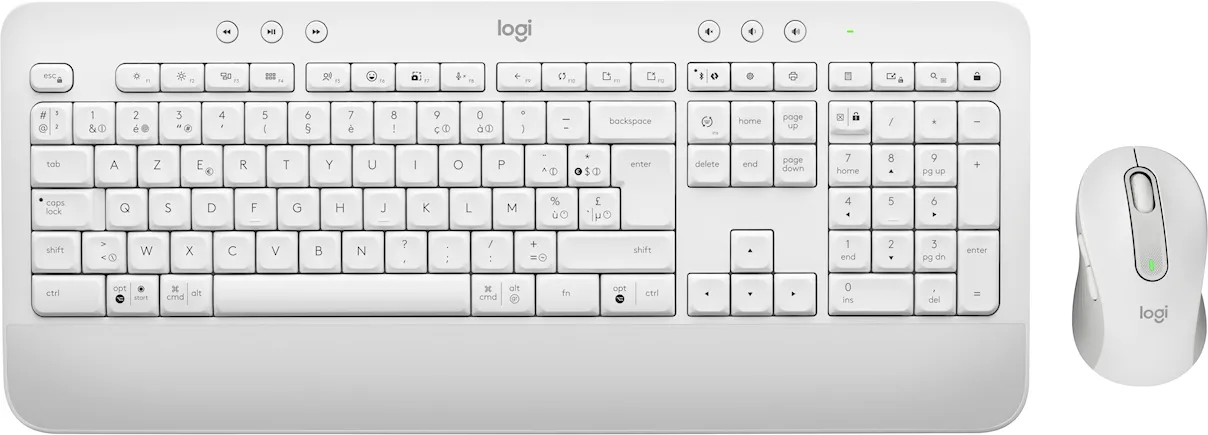 Pack 2en1 (Clavier/Souris) sans fil Logitech Signature MK650 for Business (Blanc)