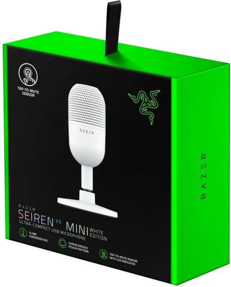 Microphone sur pied Razer Seiren V3 Mini (Blanc)
