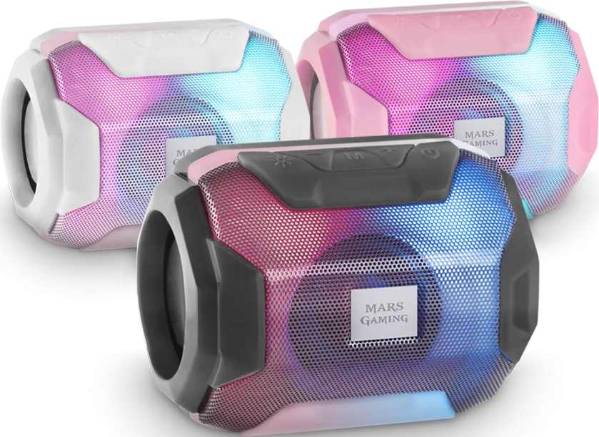 Enceintes Bluetooth Mars Gaming MSBAX RGB (Noir)