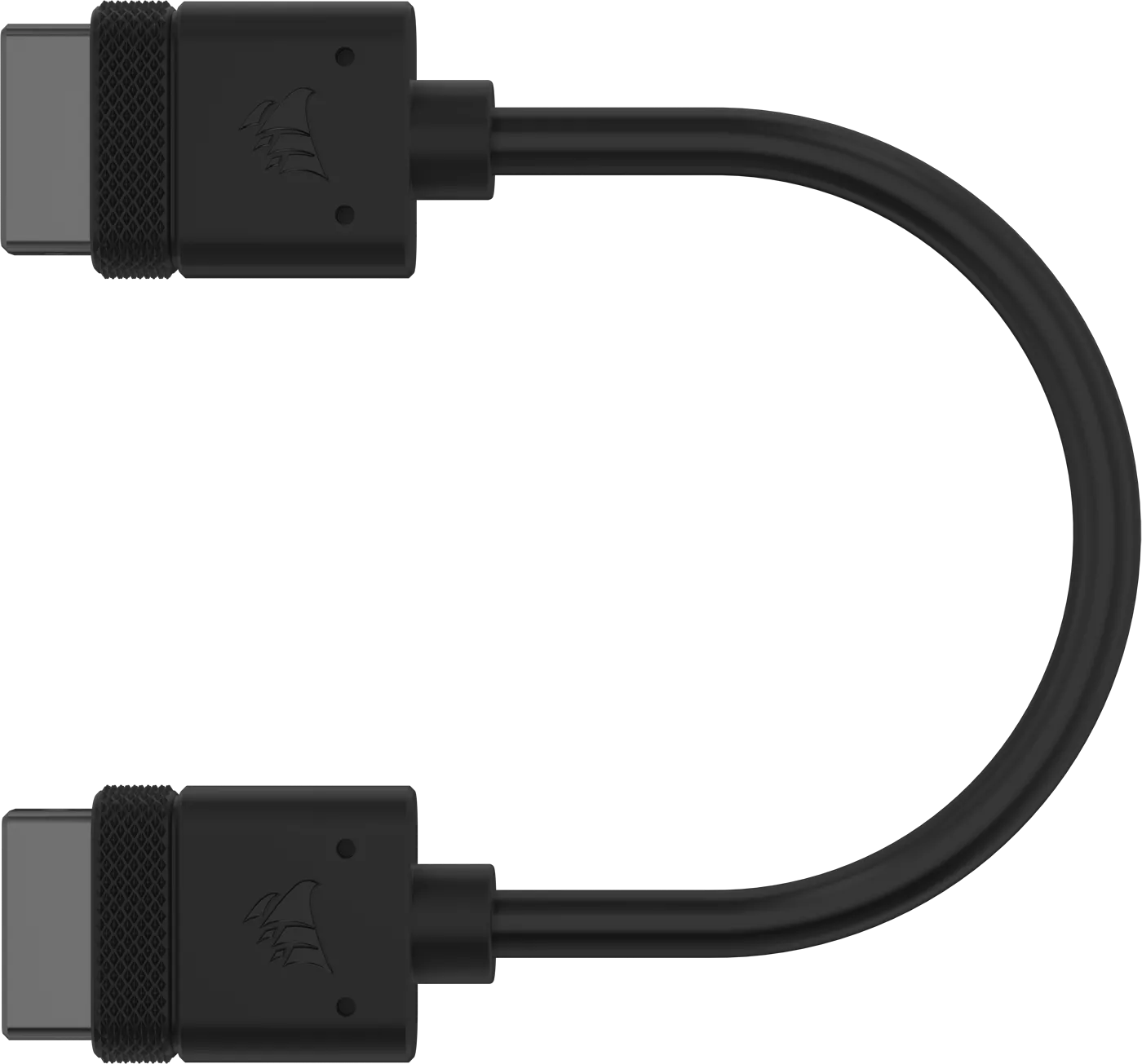 Lot de 2 Câbles de connexion Corsair iCue Link 10cm (Noir)