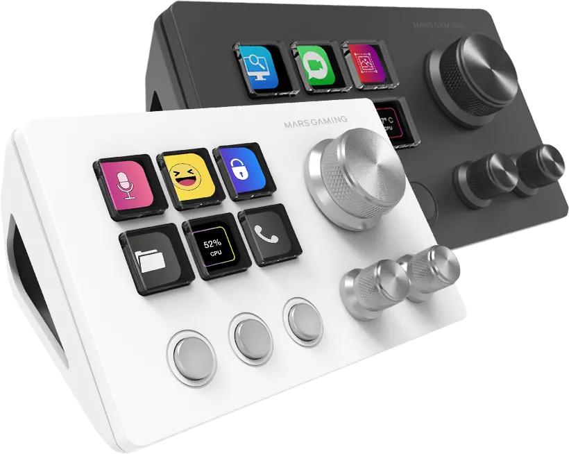 Console de streaming Mars Gaming MSD-Two (Blanc)