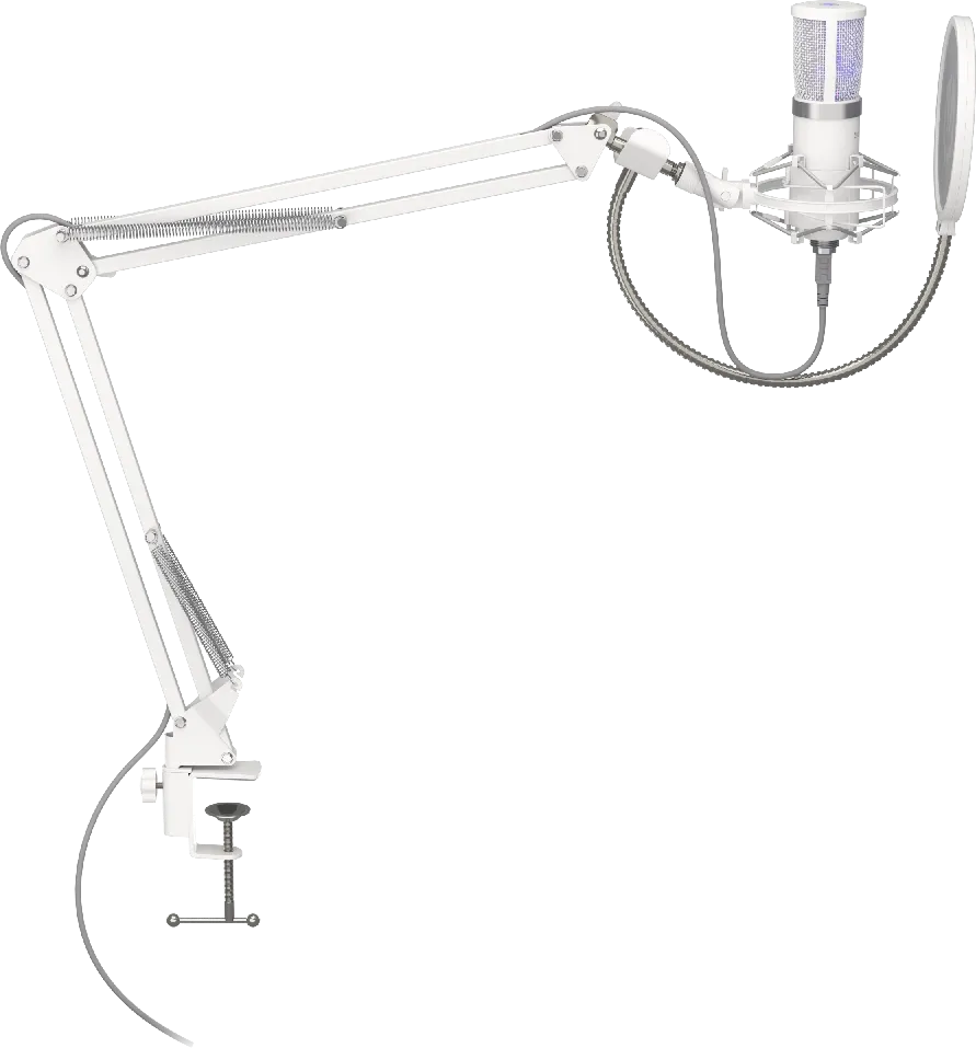 Microphone Endorfy Solum Streaming Onyx avec bras de montage (Blanc)