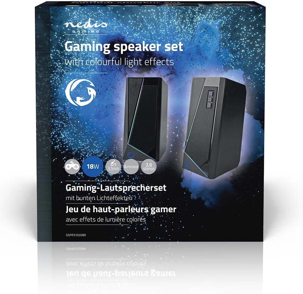 Enceintes Nedis GSPR31020BK (Noir)