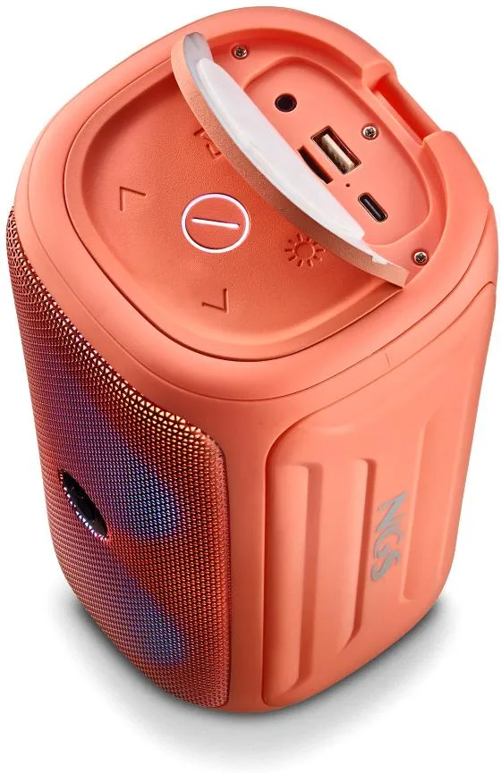 Enceinte nomade Bluetooth NGS Roller Beast (Orange) 