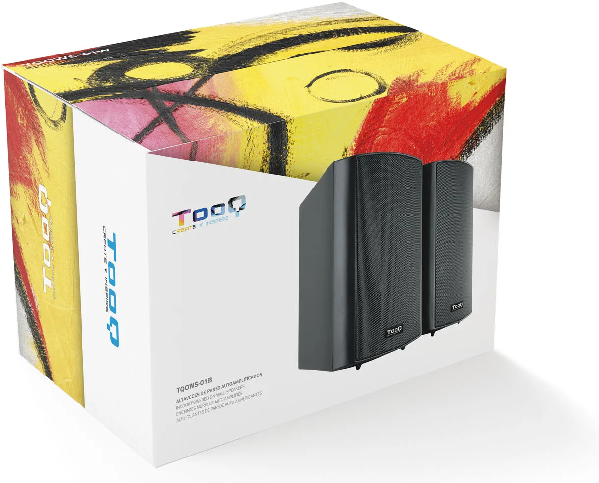Enceintes TooQ TQOWS-01B (Noir)