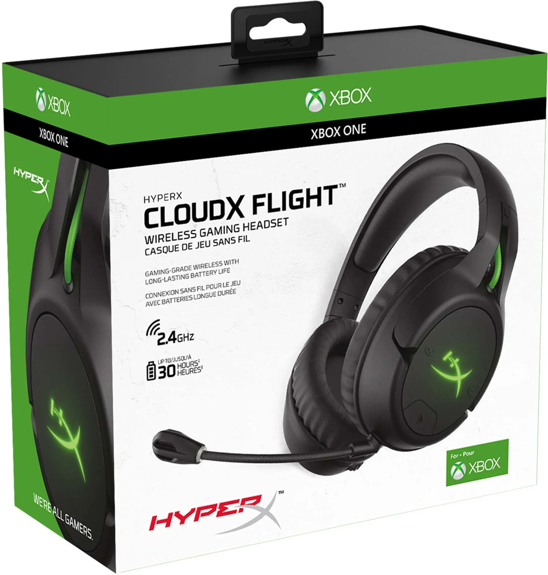 Casque Gamer sans fil HyperX CloudX Flight Xbox (Noir/Vert)