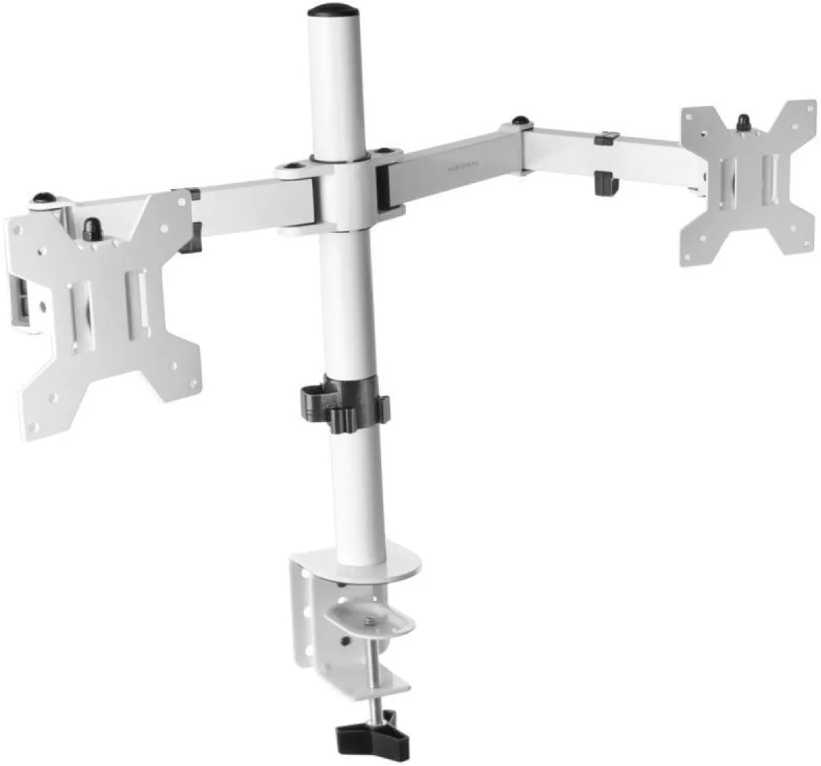 Support double-écran à fixer Mars Gaming MArm2 13"-27" (8kg max) (Blanc)