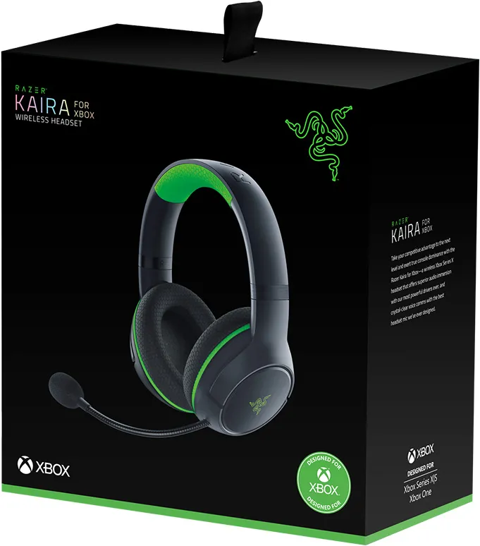 Casque Gamer sans fil Razer Kaira pour Xbox séries X/S (Noir/Vert)