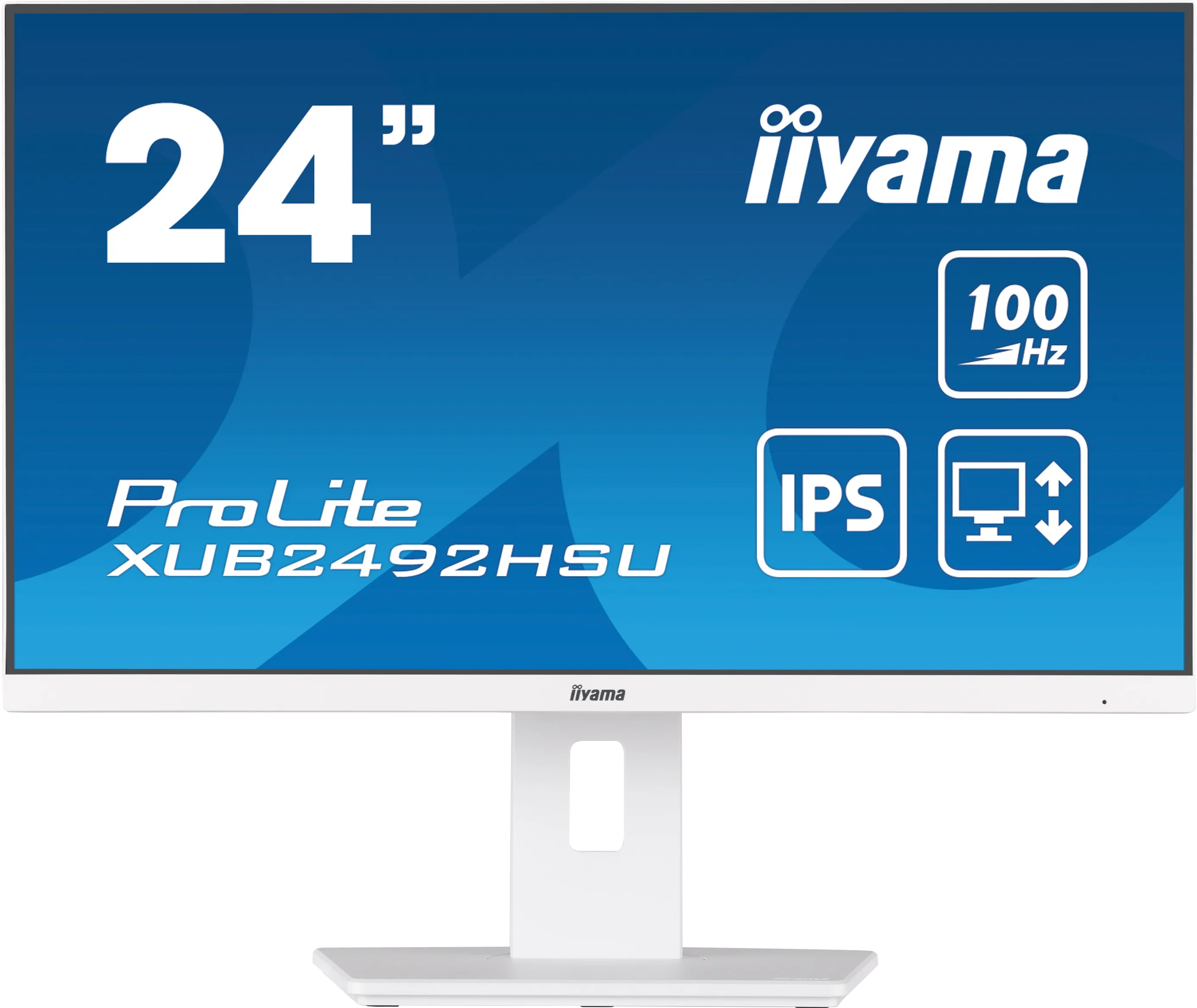 Ecran 24" Iiyama ProLite XUB2492HSU-W6 Full HD (Blanc) 100Hz