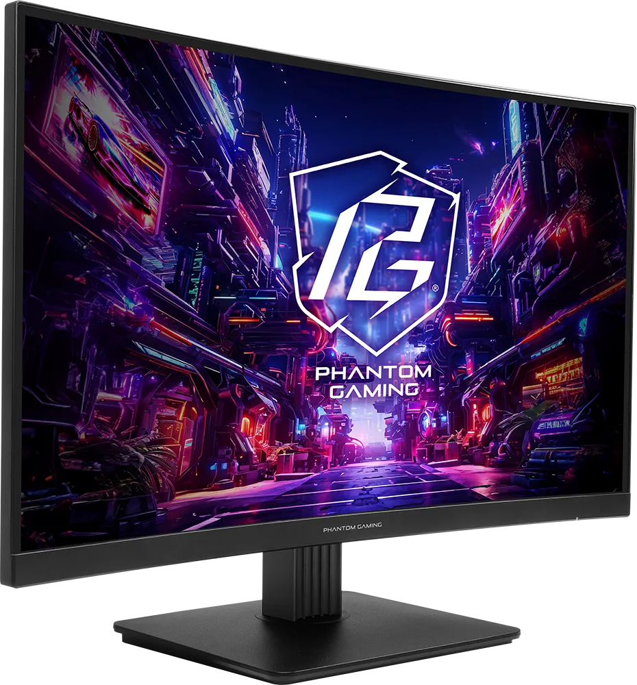 Ecran incurvé 27" ASRock Phantom Gaming PG27QRT1B Quad HD 180Hz (Noir)