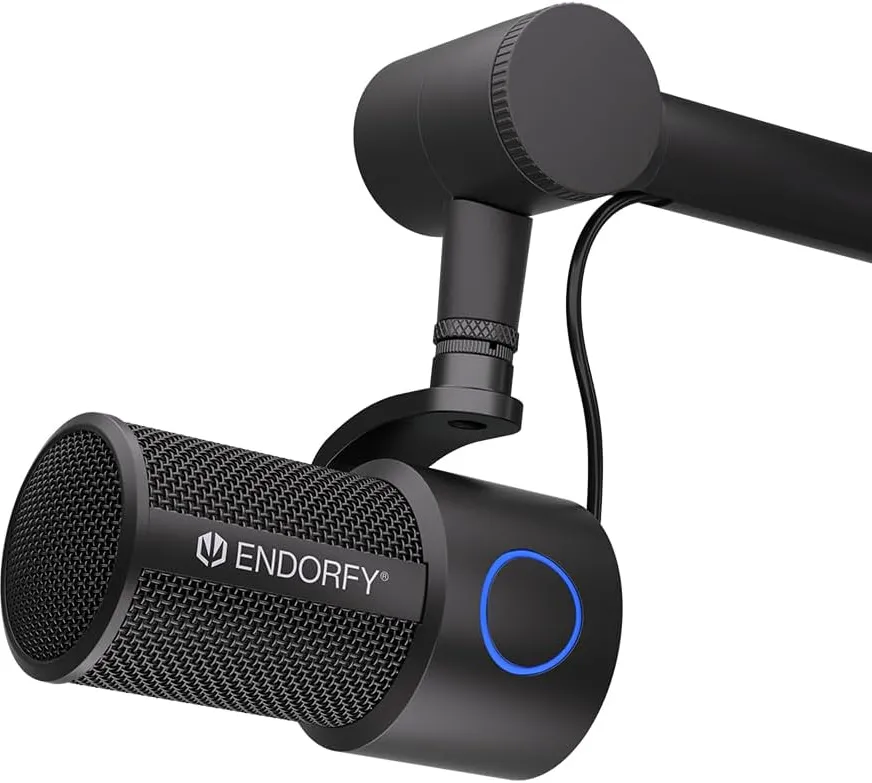 Microphone Endorfy Solum Studio avec bras de montage (Noir)