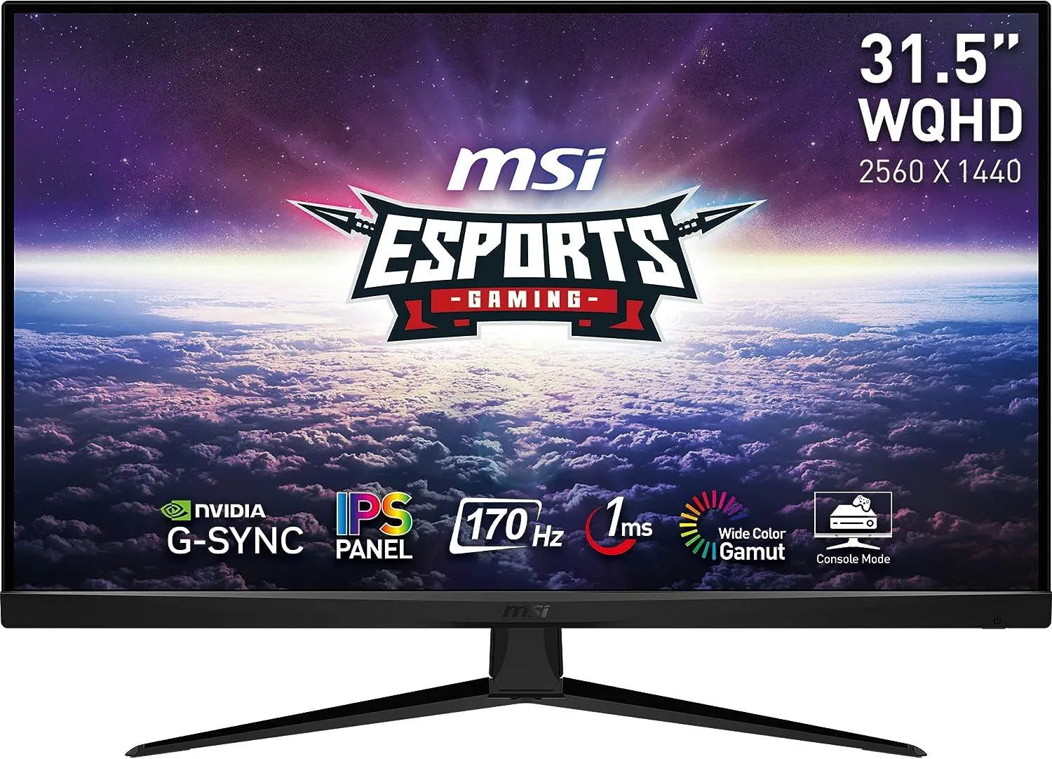 Ecran 32" MSI Gaming G321Q Quad HD 170Hz (Noir)
