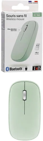 Souris sans fil Bluetooth T'nB Color (Vert) 