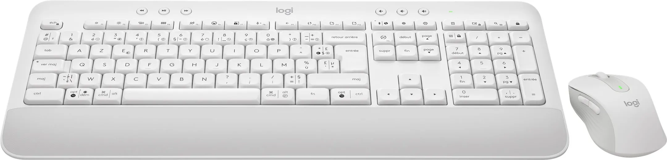 Pack 2en1 (Clavier/Souris) sans fil Logitech Signature MK650 for Business (Blanc)