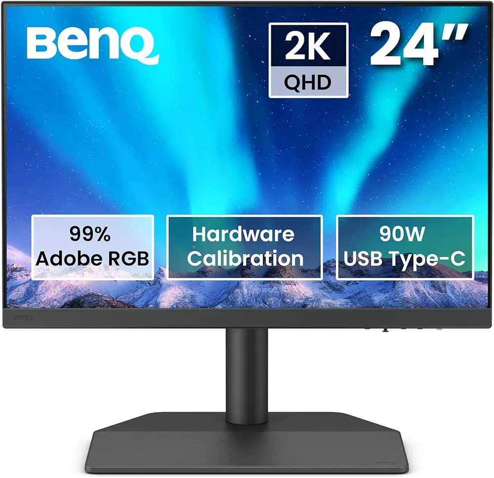 Ecran 24" BenQ SW242Q Quad HD 60Hz (Noir)