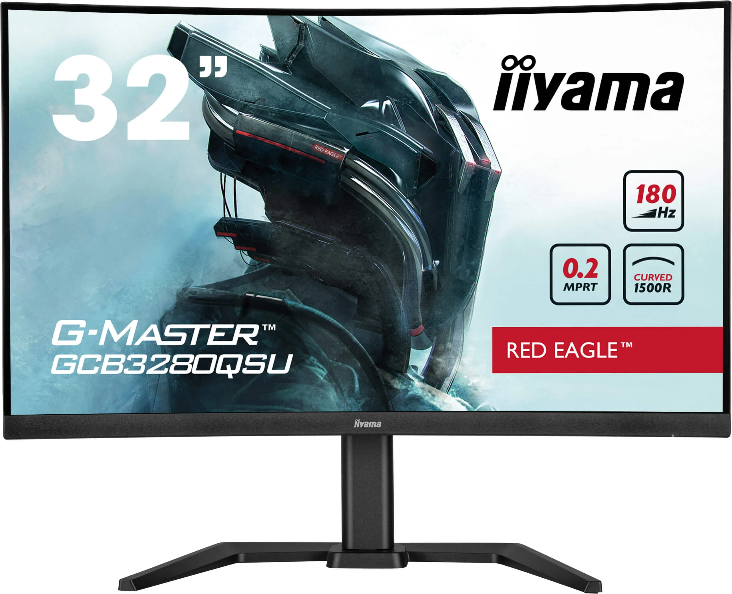 Ecran incurvé 32" Iiyama G-Master Red Eagle GCB3280QSU-B2 Quad HD 180Hz (Noir)
