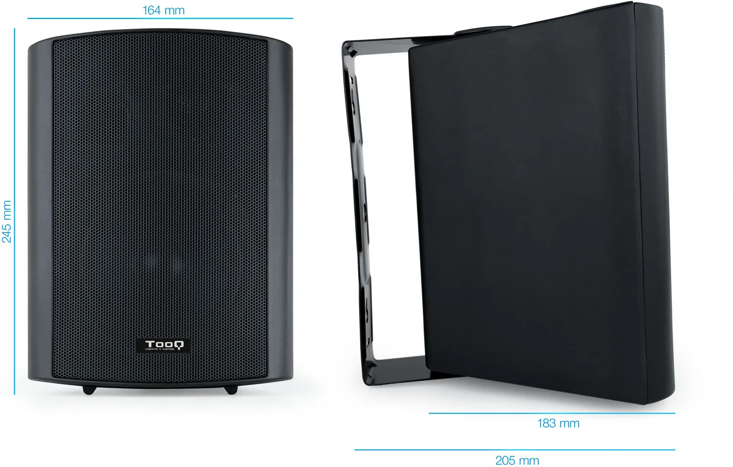 Enceintes TooQ TQOWS-01B (Noir)