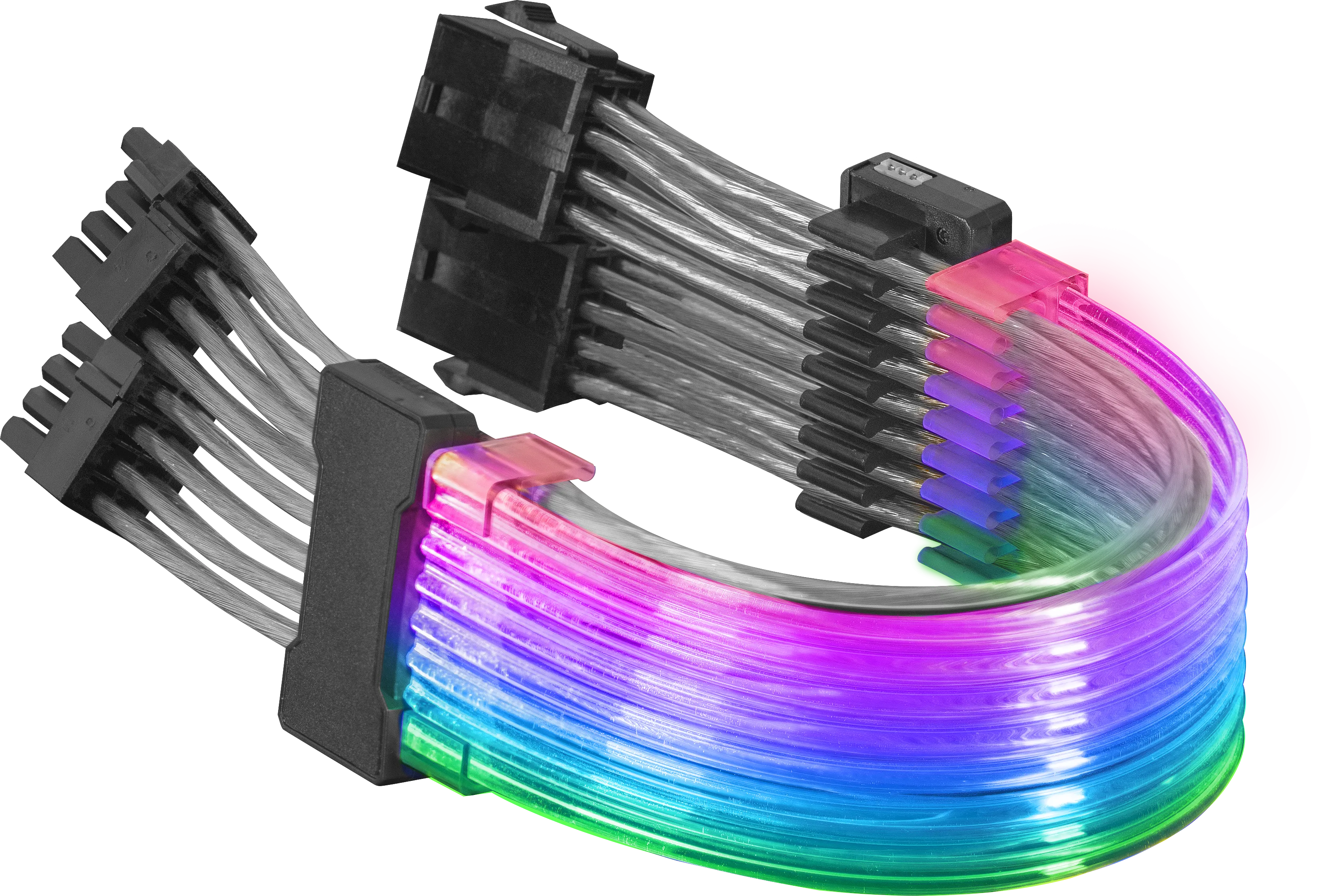 Câble 16 Pin (8+8pin PCIe) Mars Gaming MCA RGB