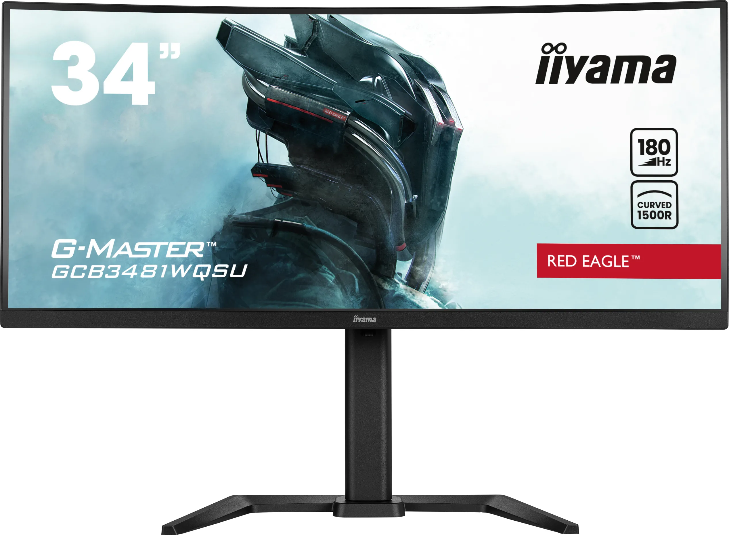 Ecran incurvé 34" Iiyama G-Master Red Eagle GCB3481WQSU-B1 Ultra WQHD 180Hz (Noir)