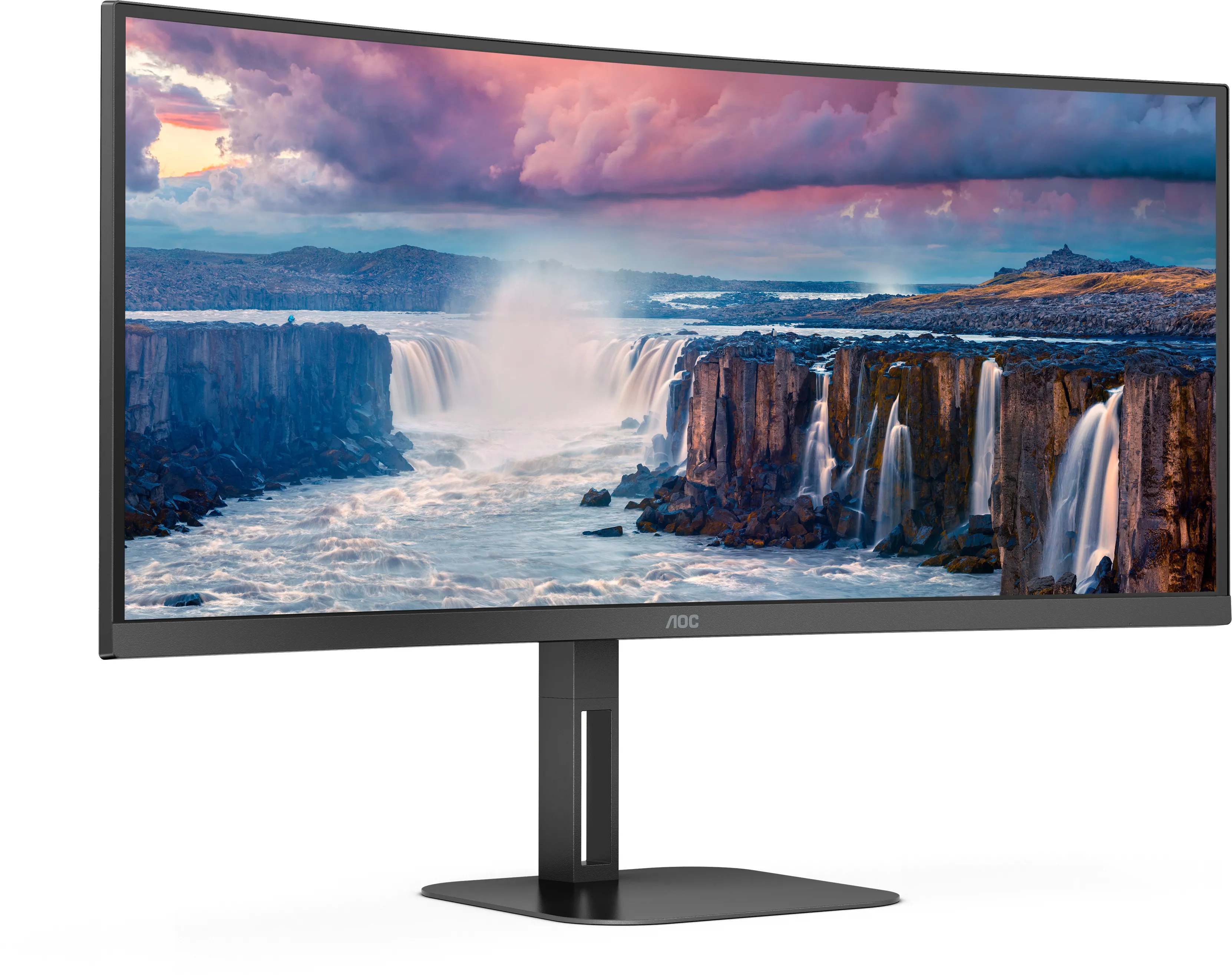 Ecran incurvé 34" AOC V5 CU34V5C UWQHD 100Hz (Noir)