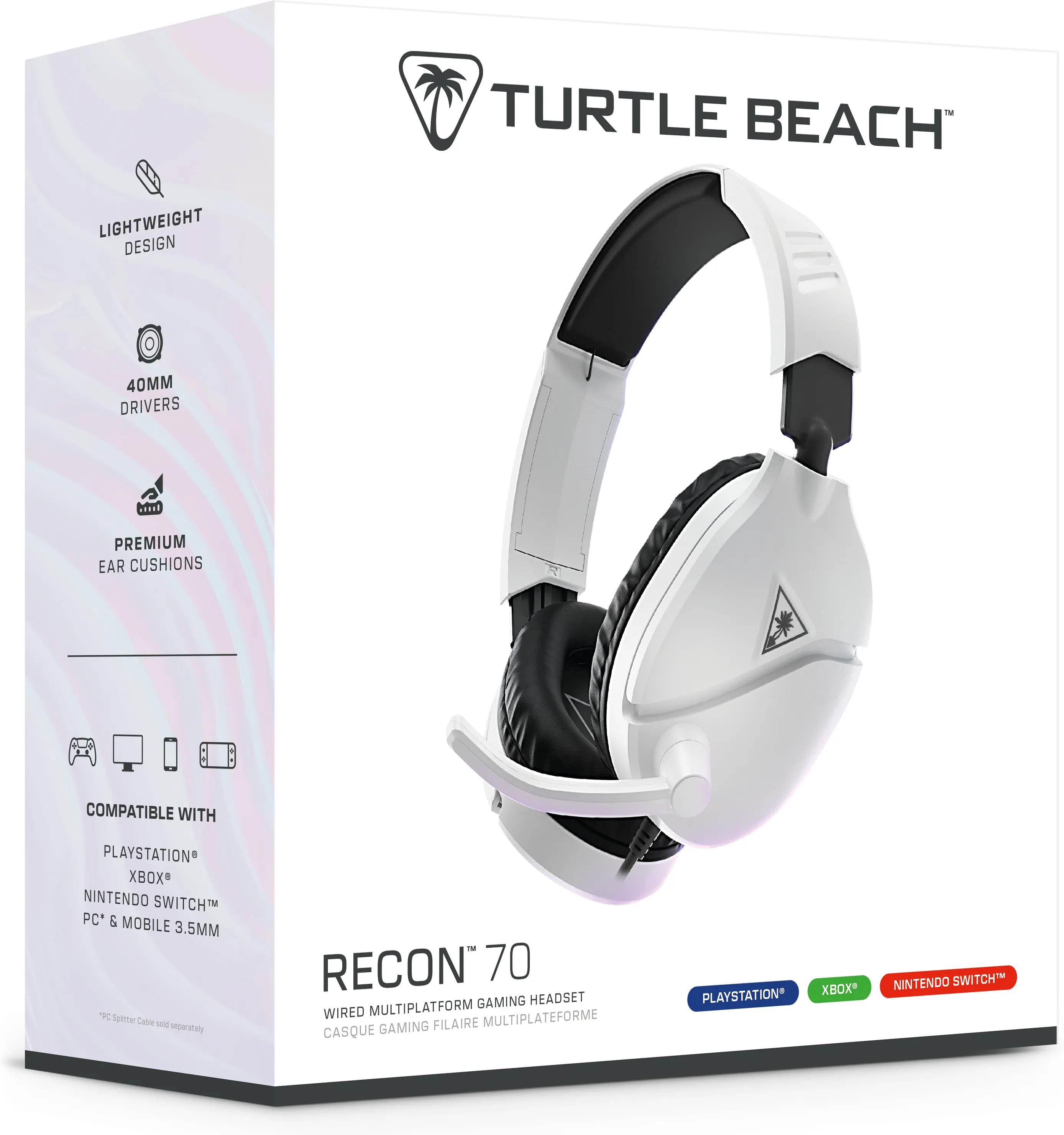 Casque Gamer Turtle Beach Recon 70 (Blanc)