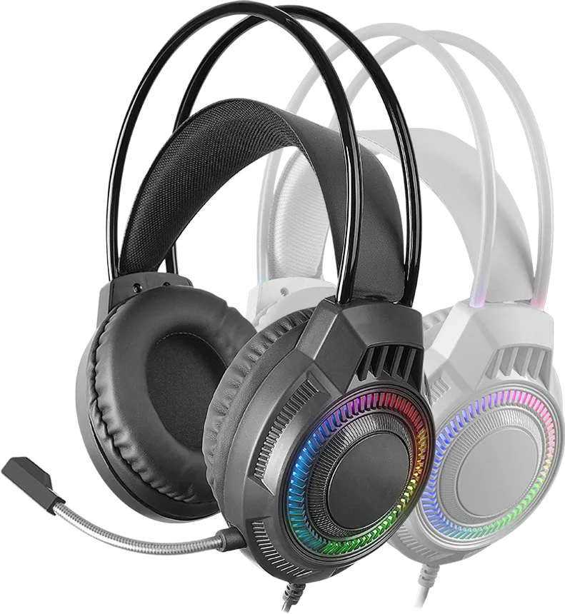 Casque Gamer filaire Mars Gaming MH124 RGB (Noir)