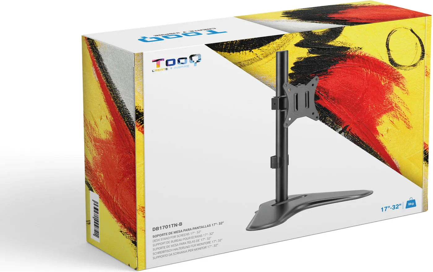 Support écran à poser Tooq DB1701TN 17"-32" (9kg max) (Noir)