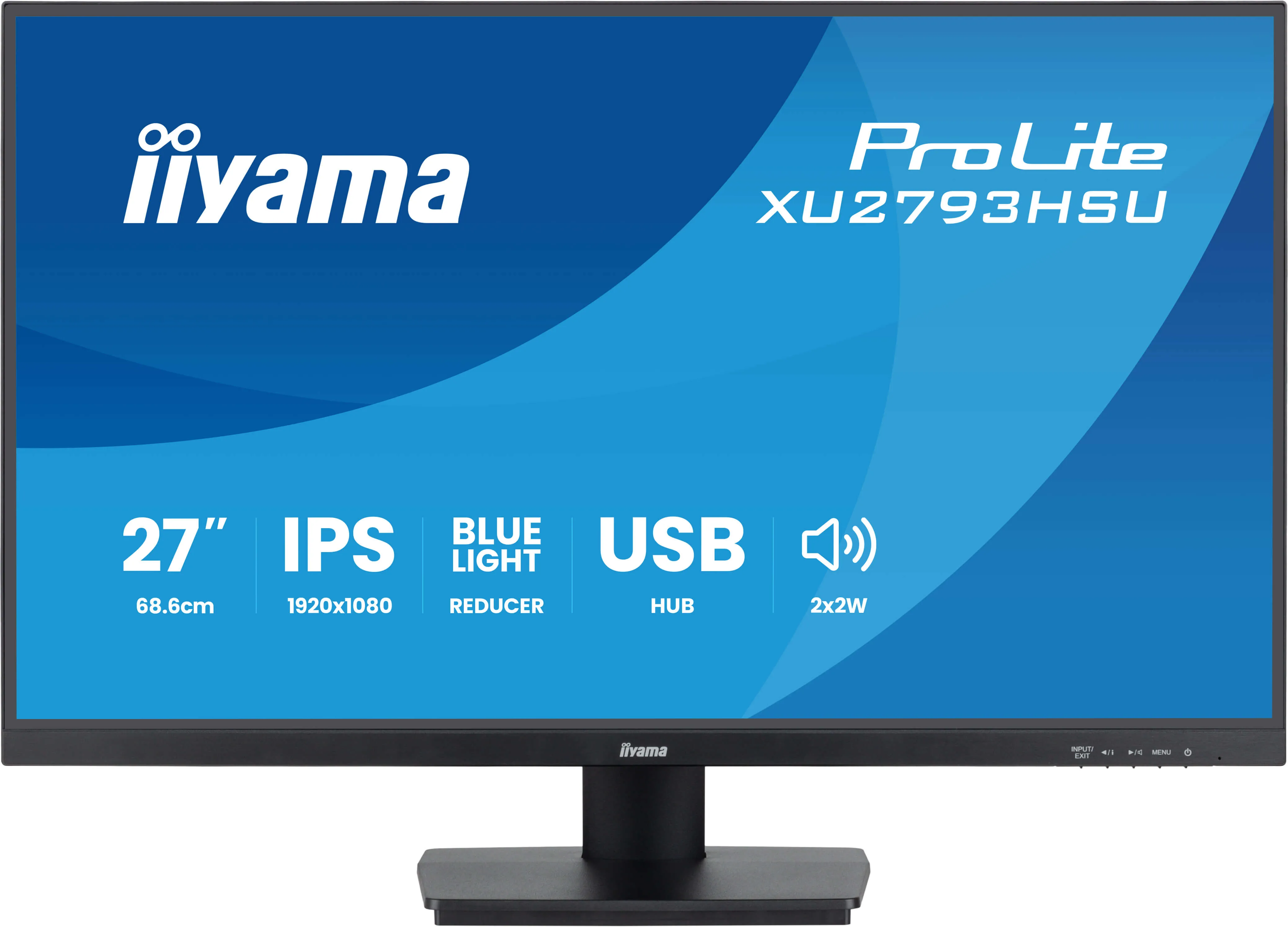 Ecran 27" Iiyama ProLite XU2793HSU-B7 Full HD 100Hz (Noir)