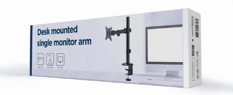 Support écran à fixer Gembird MA-D1-03 - 32" (8kg max) (Noir)